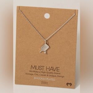 Pickleball Pendant Necklace
